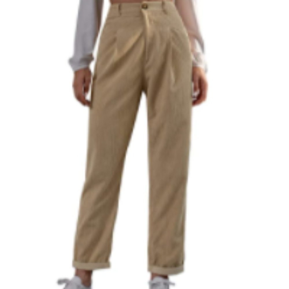 High Waisted Corduroy Pants